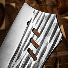 Cuchillo Hacha Ancho con Mango de Madera - tienda online