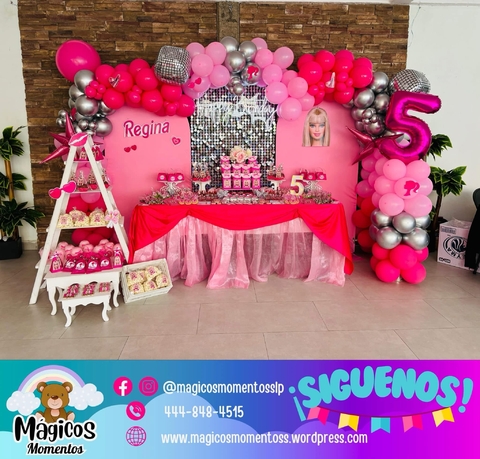 Mesa de dulces “Barbie” Cumpleaños