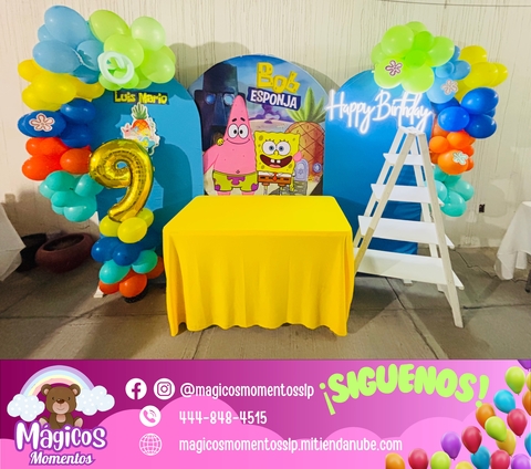 Decoración “Bob Esponja” Cumpleaños