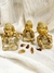 Budas sabios dorados Set x 3 - Decoración Espiritual Brillante