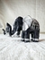 ELEFANTE NEGRO CON DETALLES PLATEADOS MINI