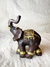 ELEFANTE MARRÓN CON DETALLES DORADOS MINI