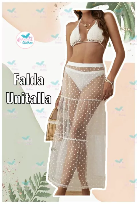 Falda Estrellas Blanca
