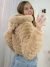Casaco Puffer dupla face Marrom Claro 101225 - loja online