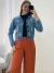 Jaqueta Jeans com puido 101521