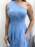 Vestido longo de festa mula manca Azul Serenity 22761 - Senhorita Frida