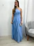 Vestido longo de festa mula manca Azul Serenity 22761 - comprar online