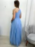 Vestido longo de festa mula manca Azul Serenity 22761 na internet