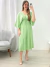 Vestido risca de giz Verde 228515 - comprar online