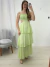 Vestido de Tule Flores Verde 24353 - comprar online