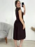 Vestido moletinho Assimétrico Marrom 24861 - comprar online