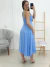 Vestido de festa mula manca Azul 24952 - comprar online