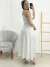 Vestido longo acetinado Off 24973 - comprar online
