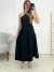 Vestido frente única Preto 25011
