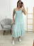 Vestido de alcinha poa Verde 25031 na internet