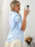 Camisa Listrada Azul 36051 na internet