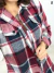 Camisa Flanelada de Xadrez Vermelha e Azul 36902 - comprar online