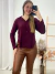 Camisa Lisa Bordô 37054