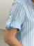 Blusa Listrada Azul 37582 na internet