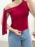 Blusa Lisa com Amarração Marsala 37614 - comprar online