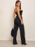 Wide leg Preta vintage 4271 - comprar online