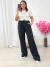 Calça Moletom Pantalona Preta 44031 - comprar online