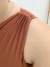 Body Mula Manca Drapeado Marrom Claro 51045 - comprar online