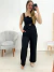 Conjunto Calça e Cropped Preto 60691