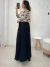 Saia longa alfaiataria Preta 73011 - comprar online
