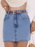 Short Saia Jeans 8230 na internet