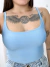 Cropped Alcinha Azul claro 906515 - comprar online