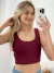 Cropped Tais Bordô 906823 - comprar online