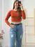 Cropped moletinho Terracota 92474