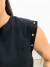 Blusa com Aplicações Plus Size Preta 37461 na internet
