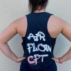 Crop top "CFT" negro