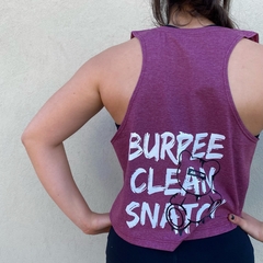 Crop top "BURPEE" uva - comprar online