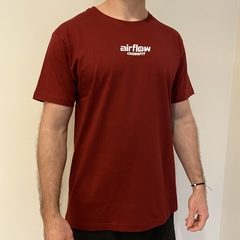 Remera “SMILE” bordo - comprar online