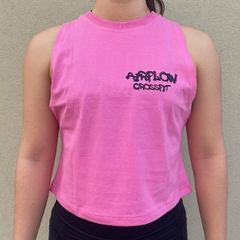 Crop top "BURPEE" rosa en internet