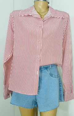 Camisa listrada Carmim