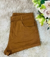 Bermuda jeans Marron