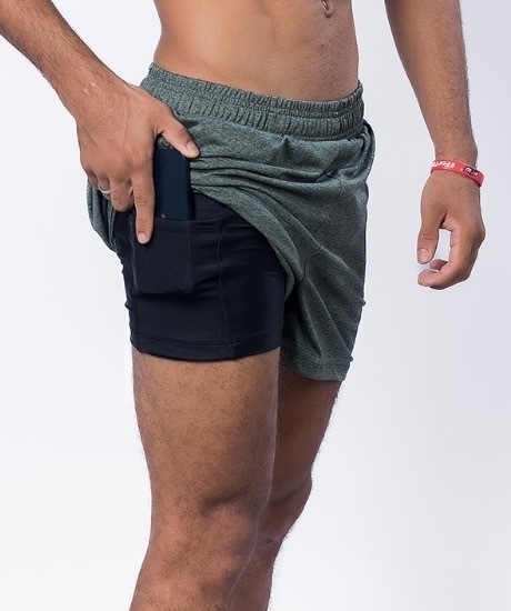 BERMUDA DUPLA Verde mescla