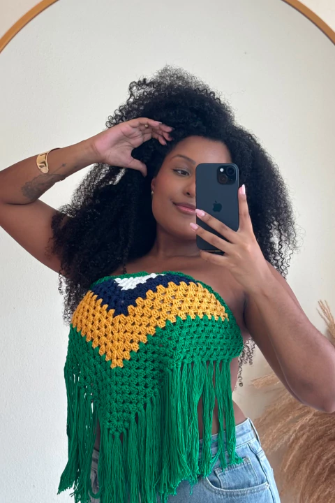 Top Crochê Bandeira - online store