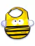Babero Abeja con bolsillo