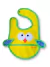 Babero Pollito Amarillo y verde con bolsillo - comprar online