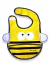 Babero Abeja con bolsillo - comprar online