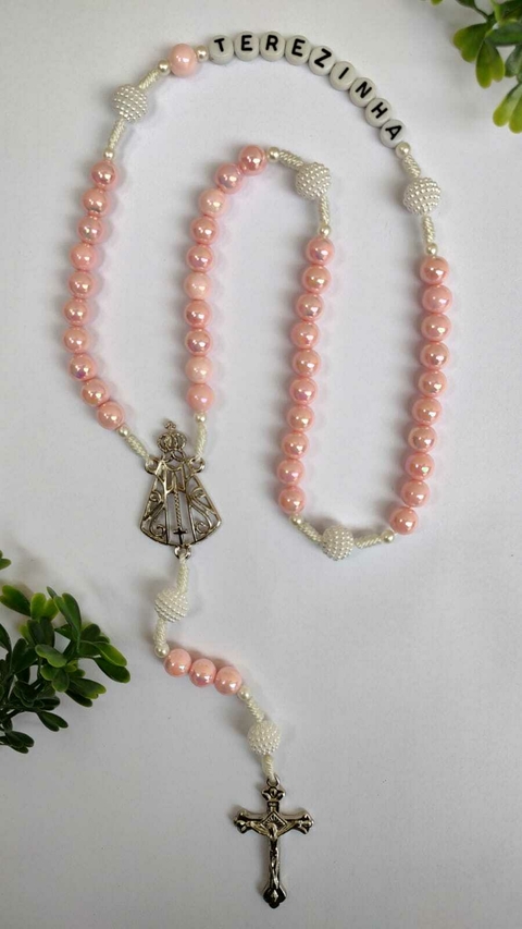 Terço Nossa Senhora Aparecida Rosa