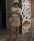 Mini Saia Couro Bege - comprar online