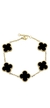 Pulsera Trébol negro grande