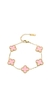 Pulsera Trébol rosa
