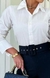 Camisa Tricoline Off White - Merci Moda Feminina